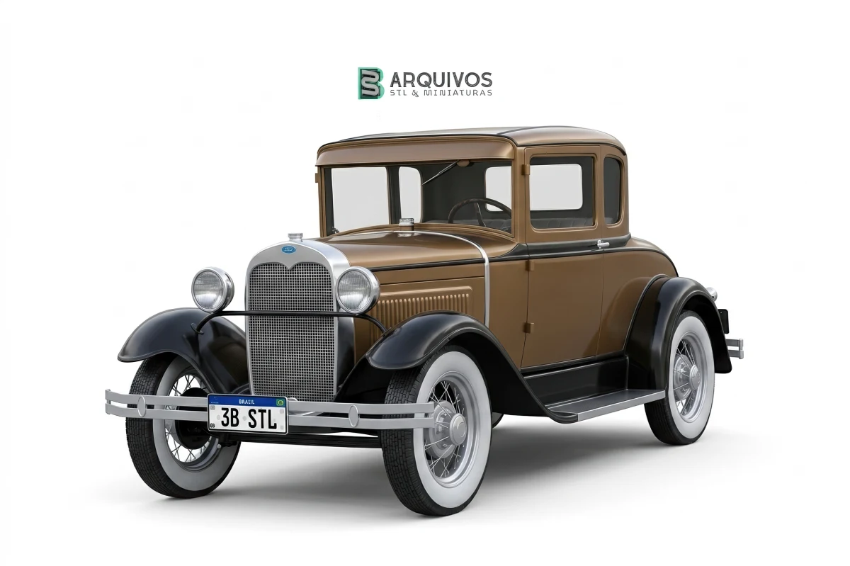 Modelo 3D STL - Ford Model A Coupe 1928 — foto 3